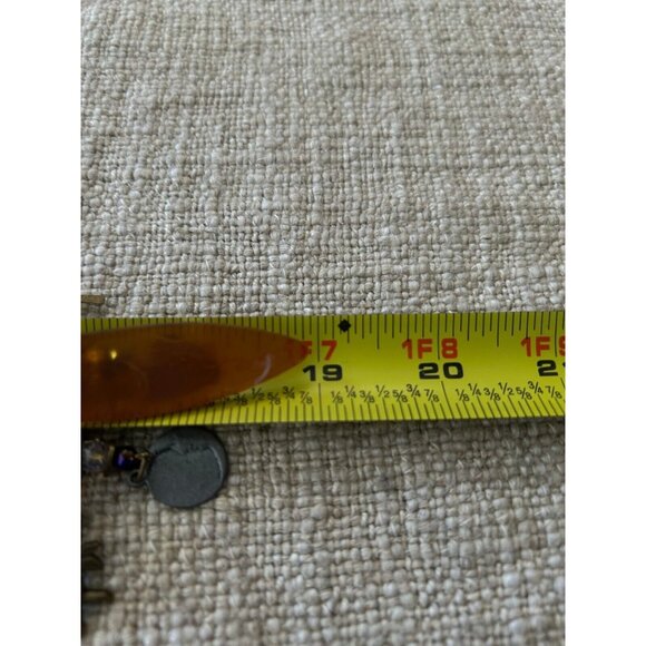 Moon & Stars Necklace Acrylic Steampunk Celestial Charm Gunmetal Chain BoHo Chic - Picture 16 of 16